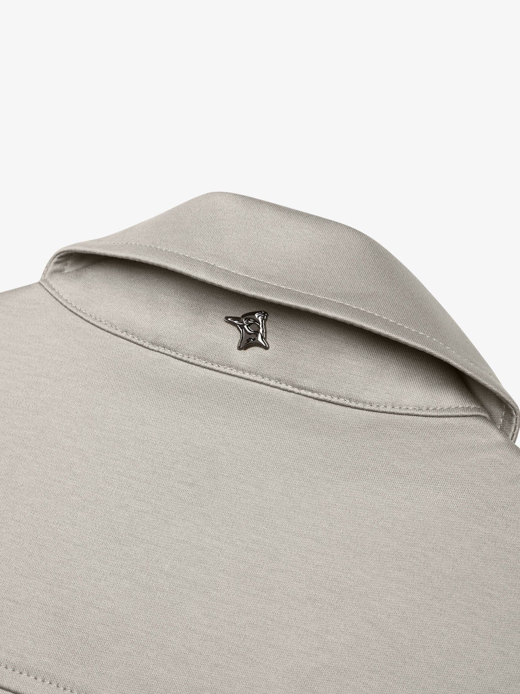 Supima Zip Overshirt | Granite