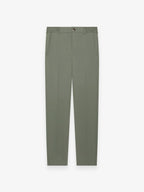 Wool Stretch Tapered Trousers | Sage Green