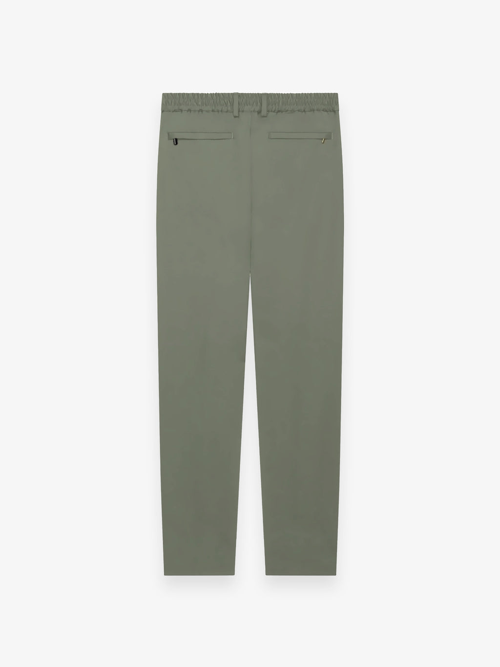 Wool Stretch Tapered Trousers | Sage Green