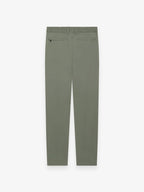 Wool Stretch Tapered Trousers | Sage Green