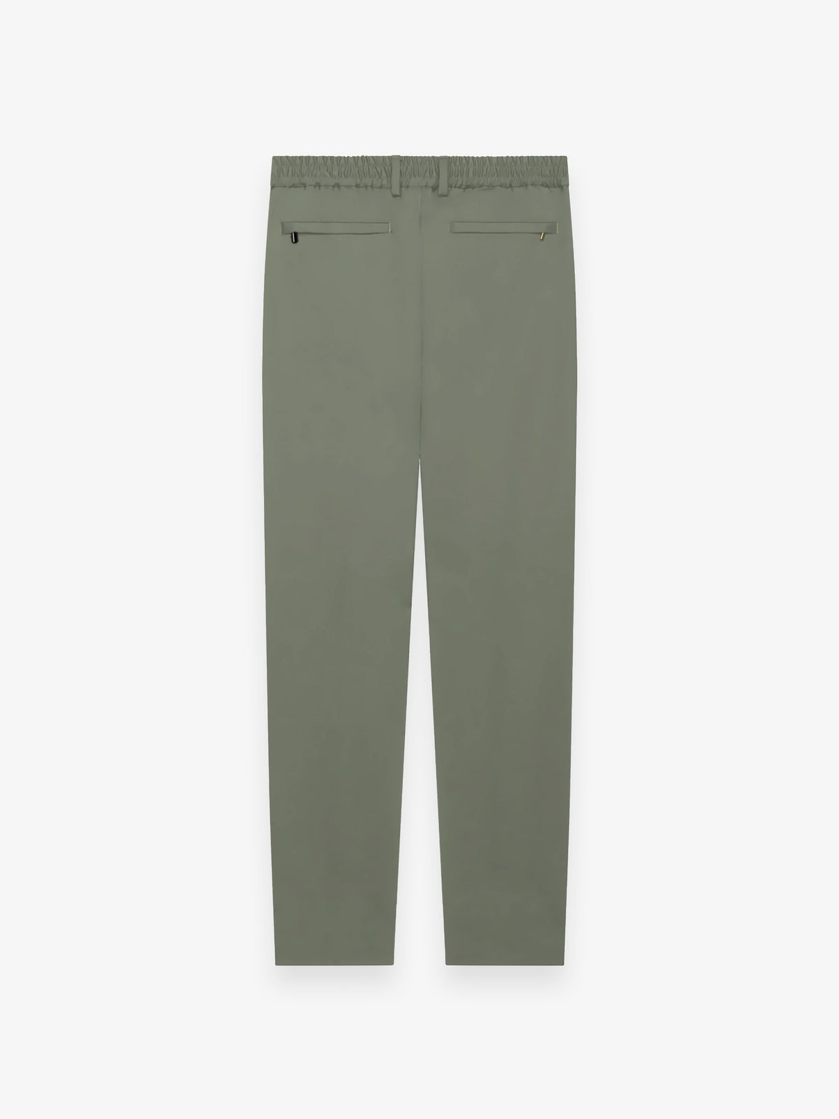 Wool Stretch Tapered Trousers | Sage Green