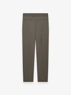 Wool Stretch Tapered Trousers | Taupe