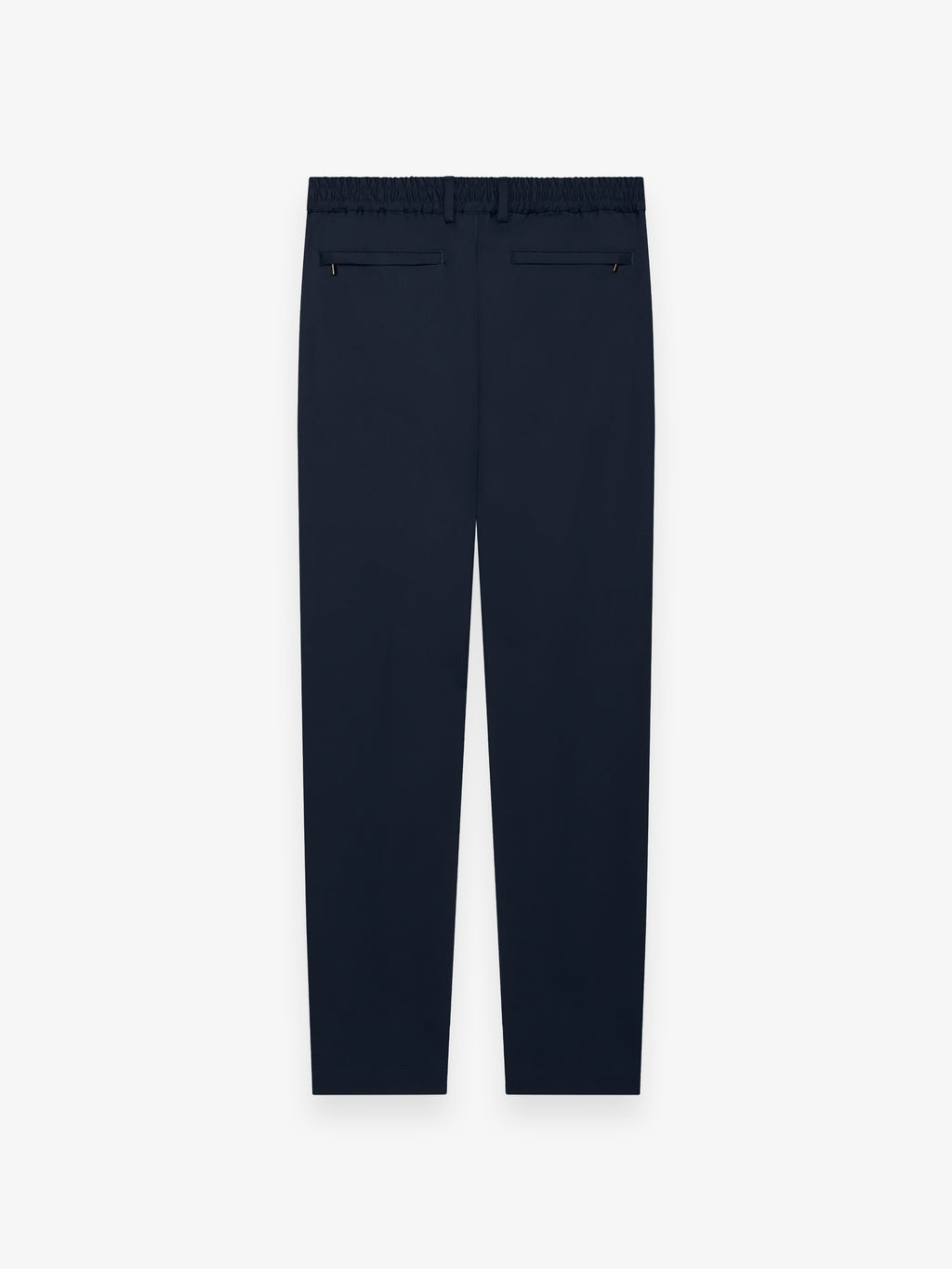 Wool Stretch Tapered Trousers | Dark Navy