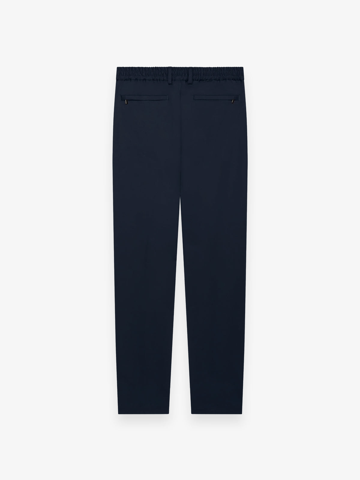 Wool Stretch Tapered Trousers | Dark Navy