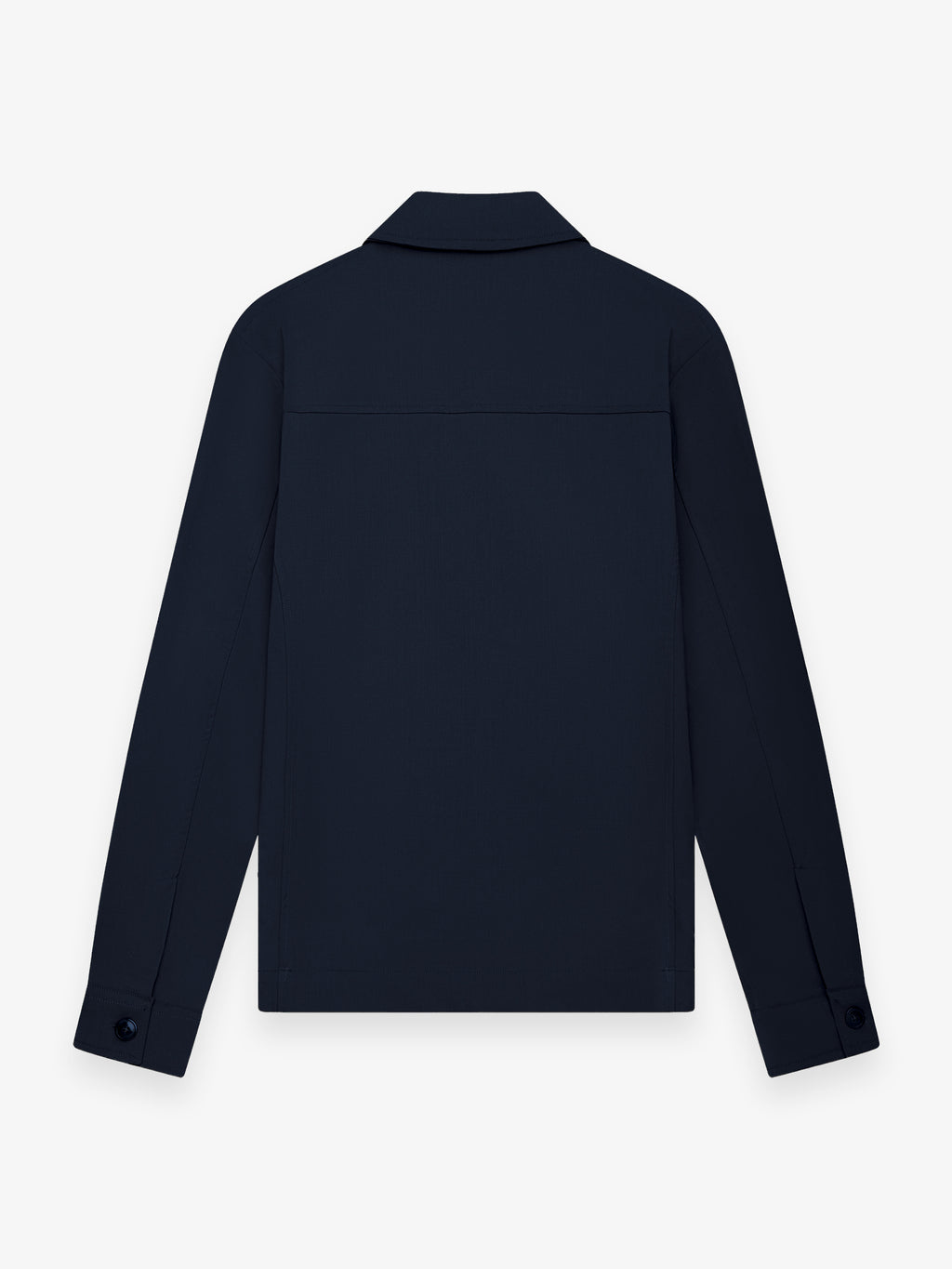 Wool Stretch Bowling Jacket | Dark Navy