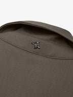 Wool Stretch Zip Overshirt | Taupe