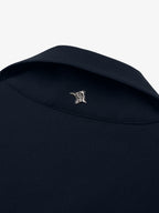 Wool Stretch Zip Overshirt | Dark Navy