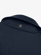 Flannel Stretch Zip Overshirt | Dark Navy