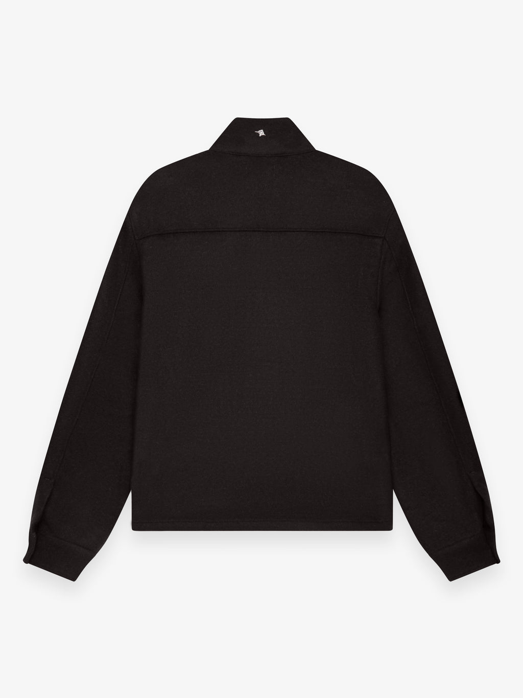 Cashmere Funnel Neck Jacket | Dark Brown Melange