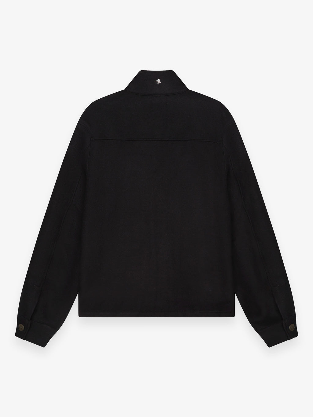 Cashmere Funnel Neck Jacket | Black