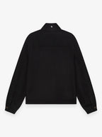 Cashmere Funnel Neck Jacket | Black