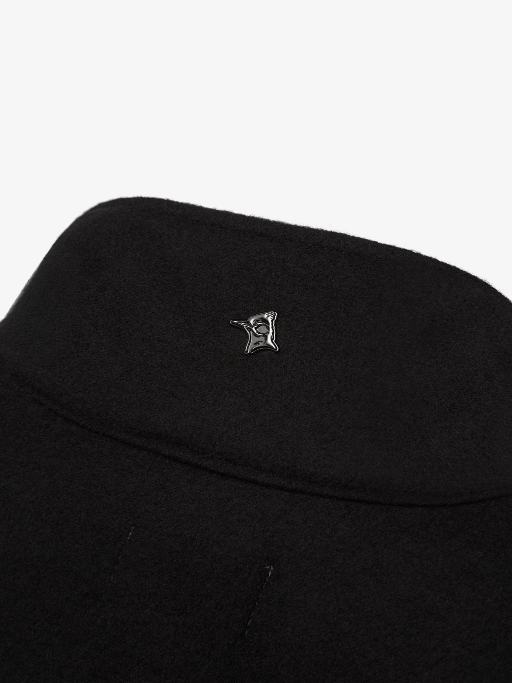 Cashmere Funnel Neck Jacket | Black