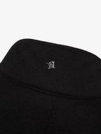 Cashmere Funnel Neck Jacket | Black
