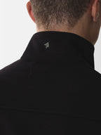 Cashmere Funnel Neck Jacket | Black