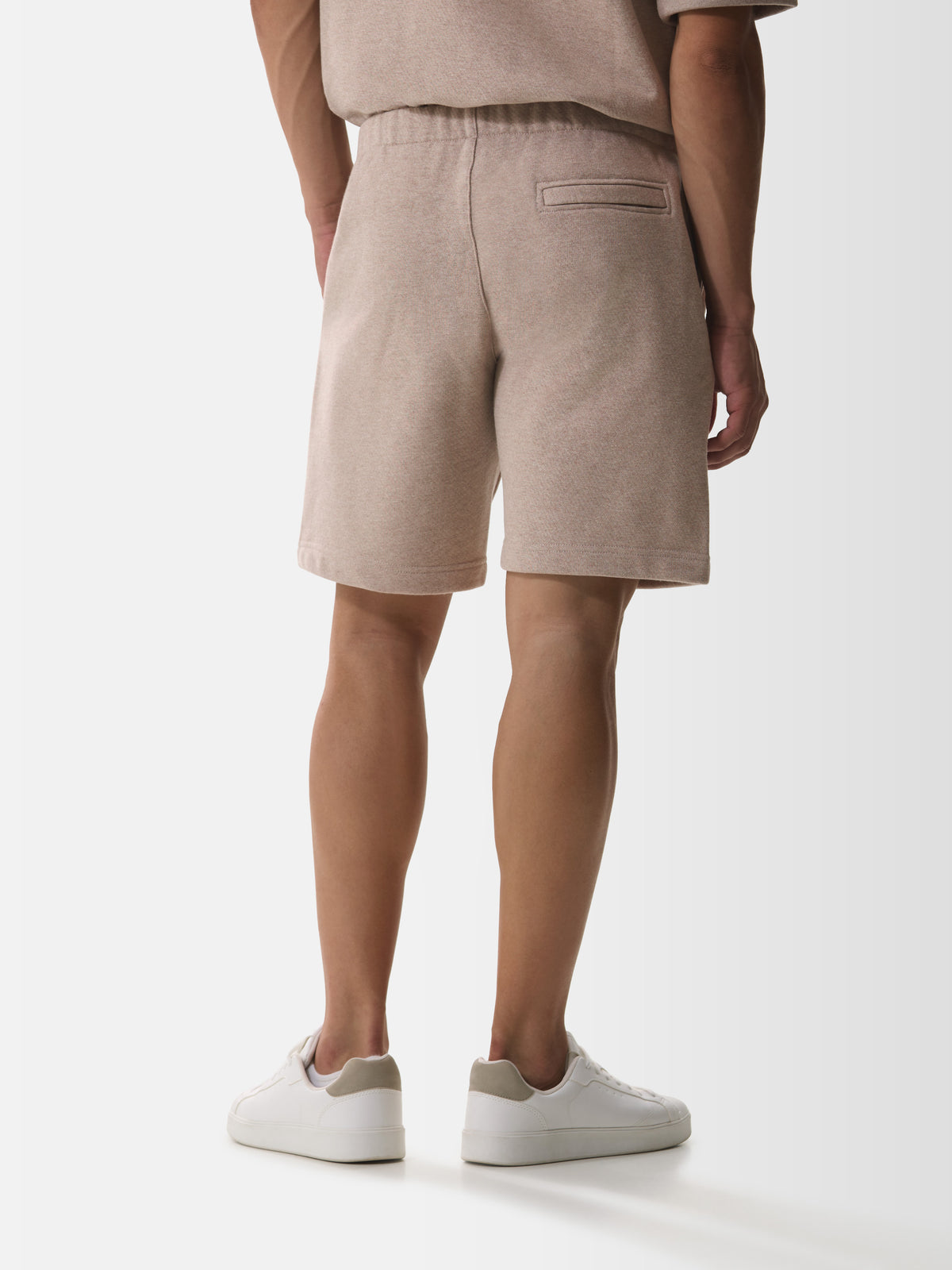 Fleece Sport Short | Light Taupe Melange