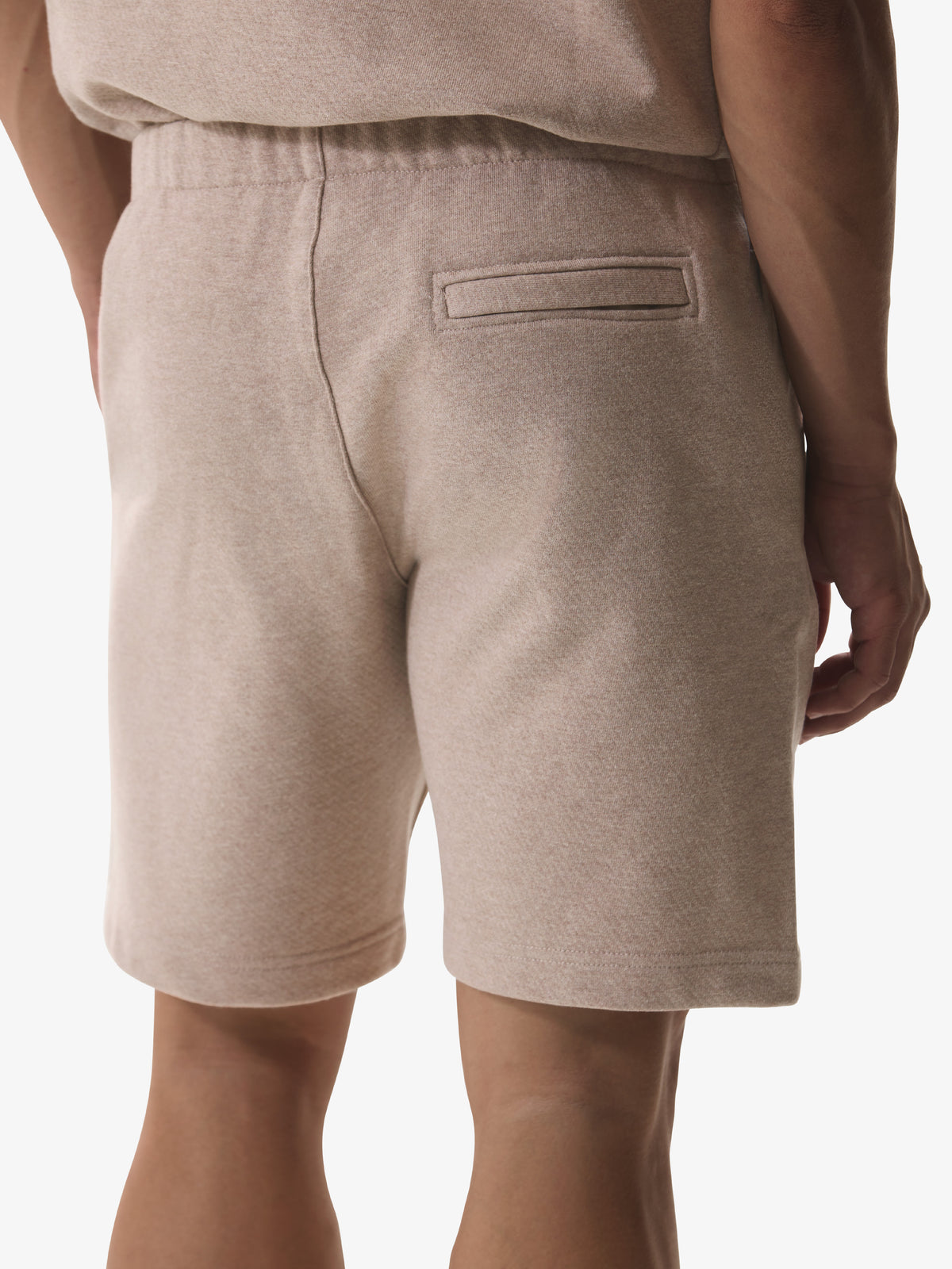 Fleece Sport Short | Light Taupe Melange