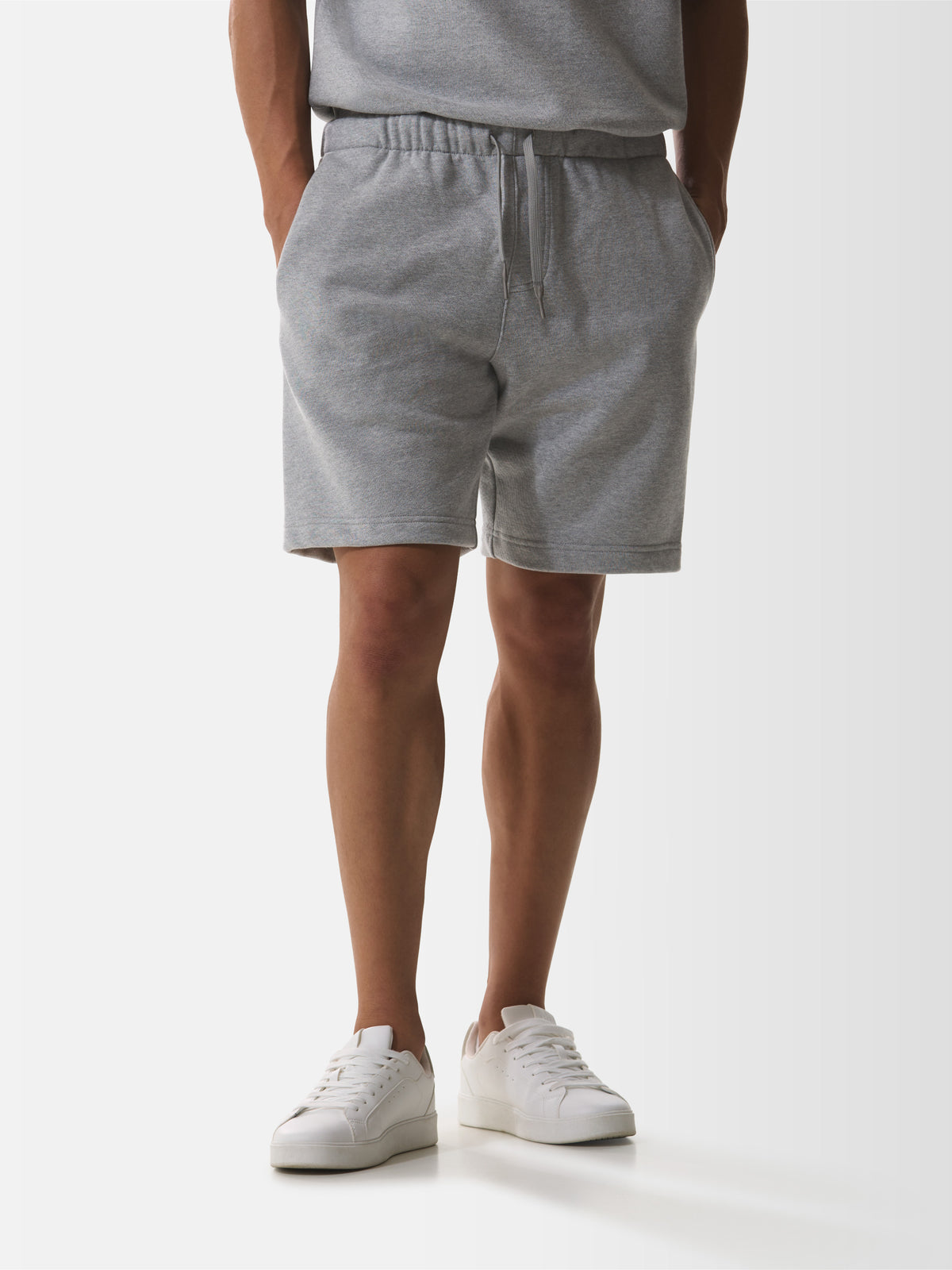 Fleece Sport Short | Light Grey Melange