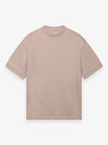 Fleece Oversized T-Shirt | Light Taupe Melange