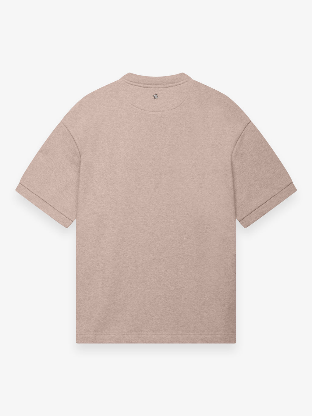 Fleece Oversized T-Shirt | Light Taupe Melange