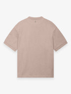 Fleece Oversized T-Shirt | Light Taupe Melange