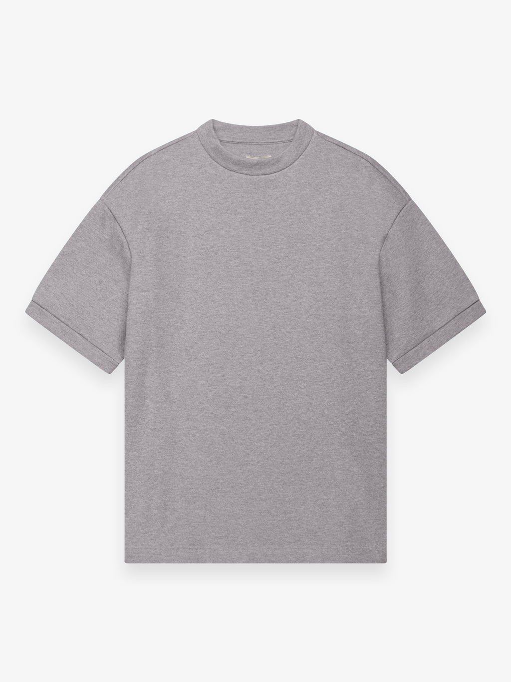 Fleece Oversized T-Shirt | Light Grey Melange