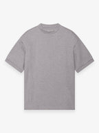 Fleece Oversized T-Shirt | Light Grey Melange