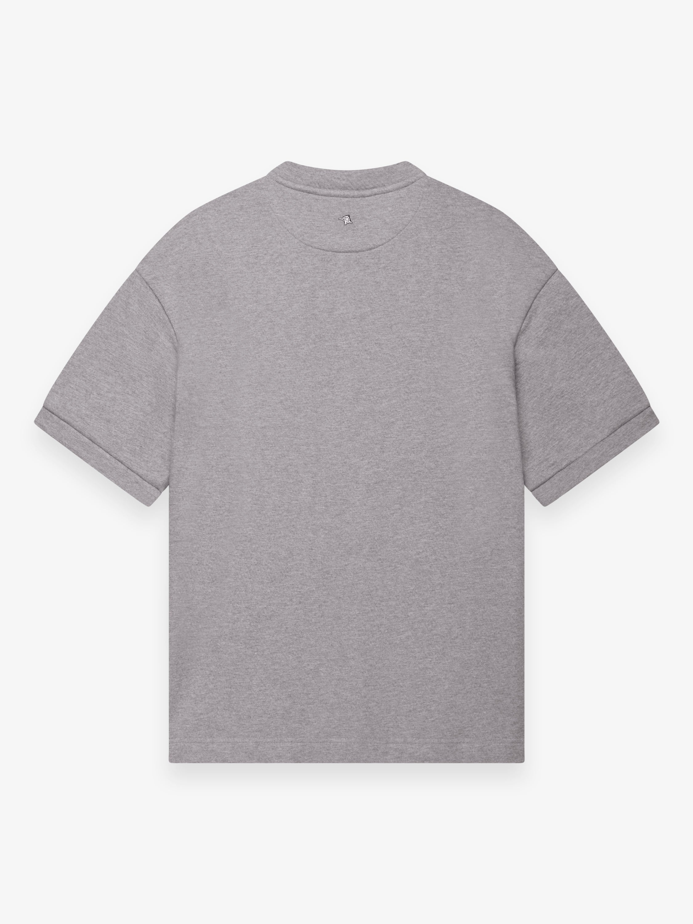 Fleece Oversized T-Shirt | Light Grey Melange