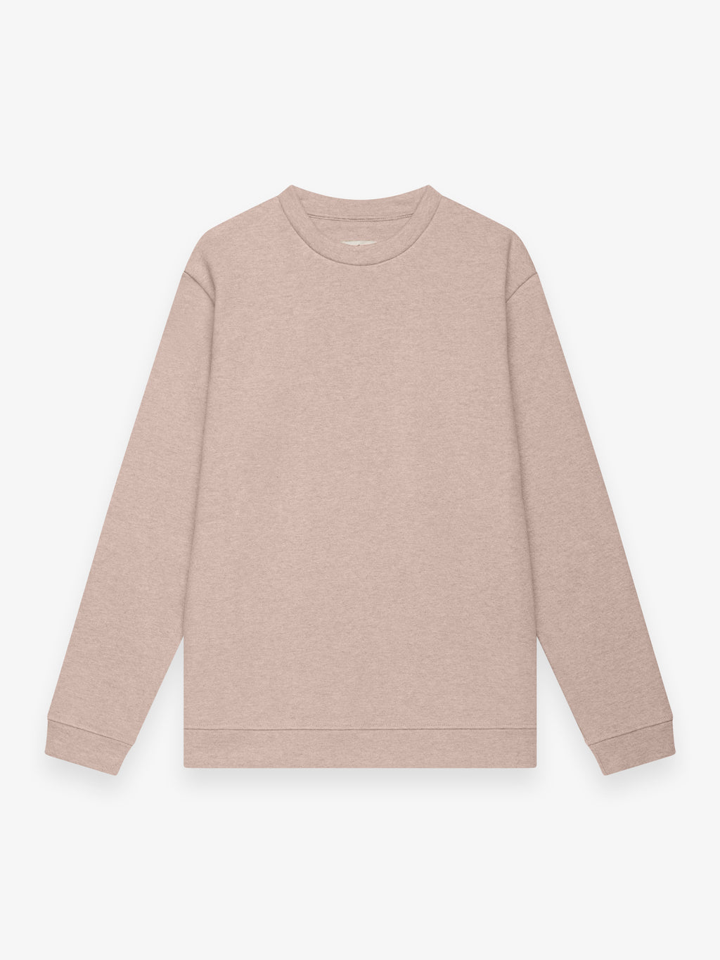 Fleece Sweater L/S | Light Taupe Melange