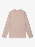 Fleece Sweater L/S | Light Taupe Melange