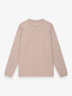 Fleece Sweater L/S | Light Taupe Melange