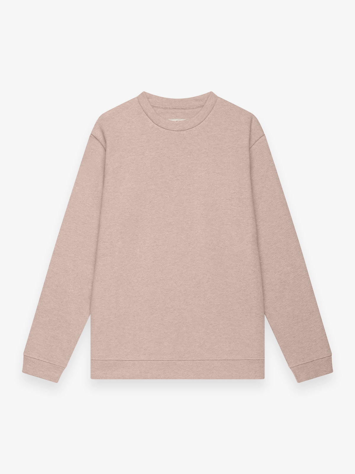 Fleece Sweater L/S | Light Taupe Melange