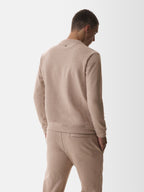 Fleece Sweater L/S | Light Taupe Melange