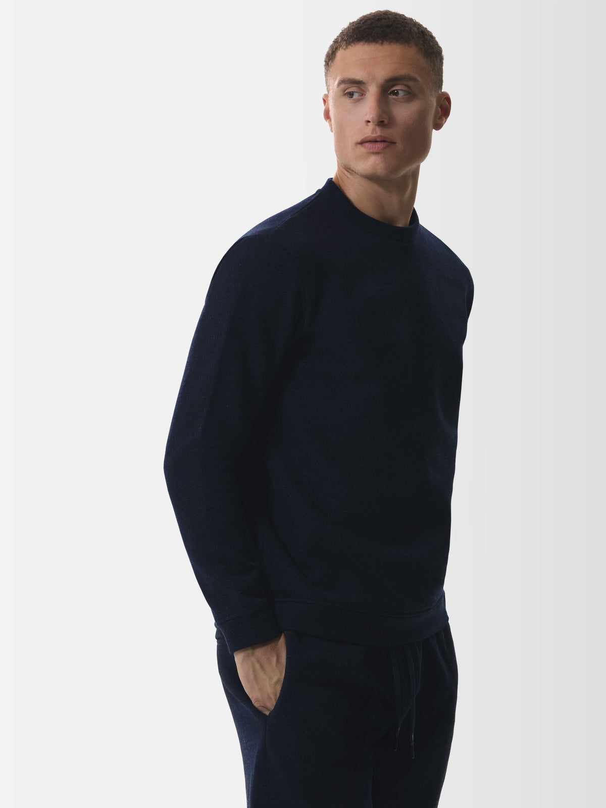 Fleece Sweater L/S | Dark Navy