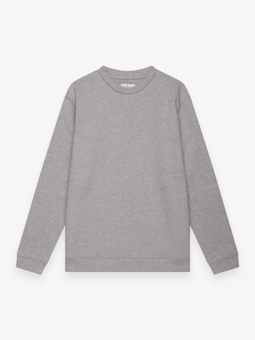 Fleece Sweater L/S | Light Grey Melange