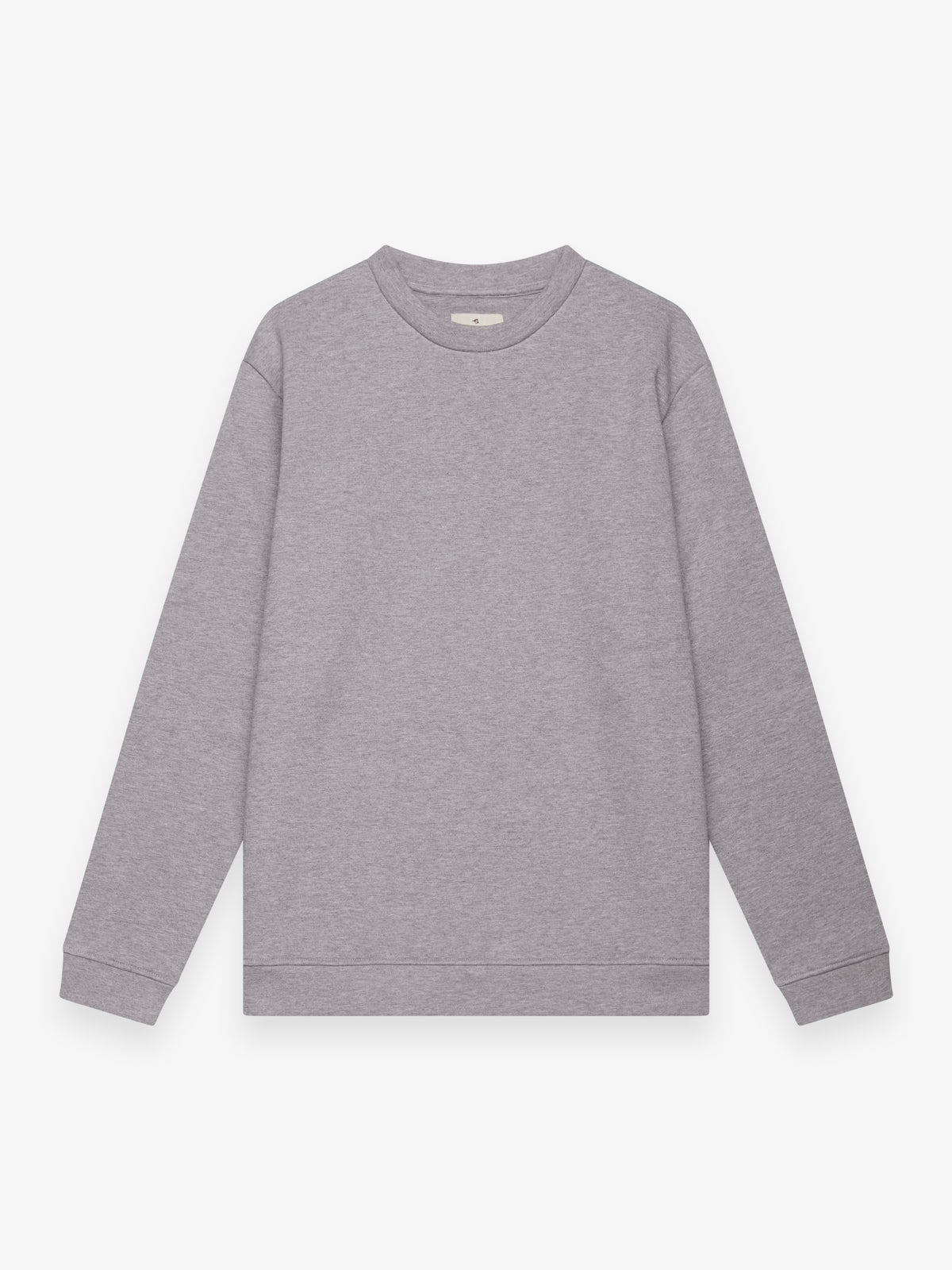 Fleece Sweater L/S | Light Grey Melange