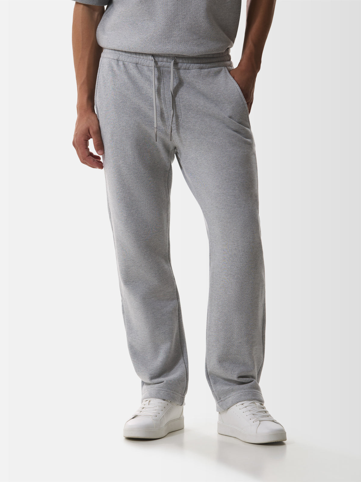 Fleece Sport Trousers | Light Grey Melange