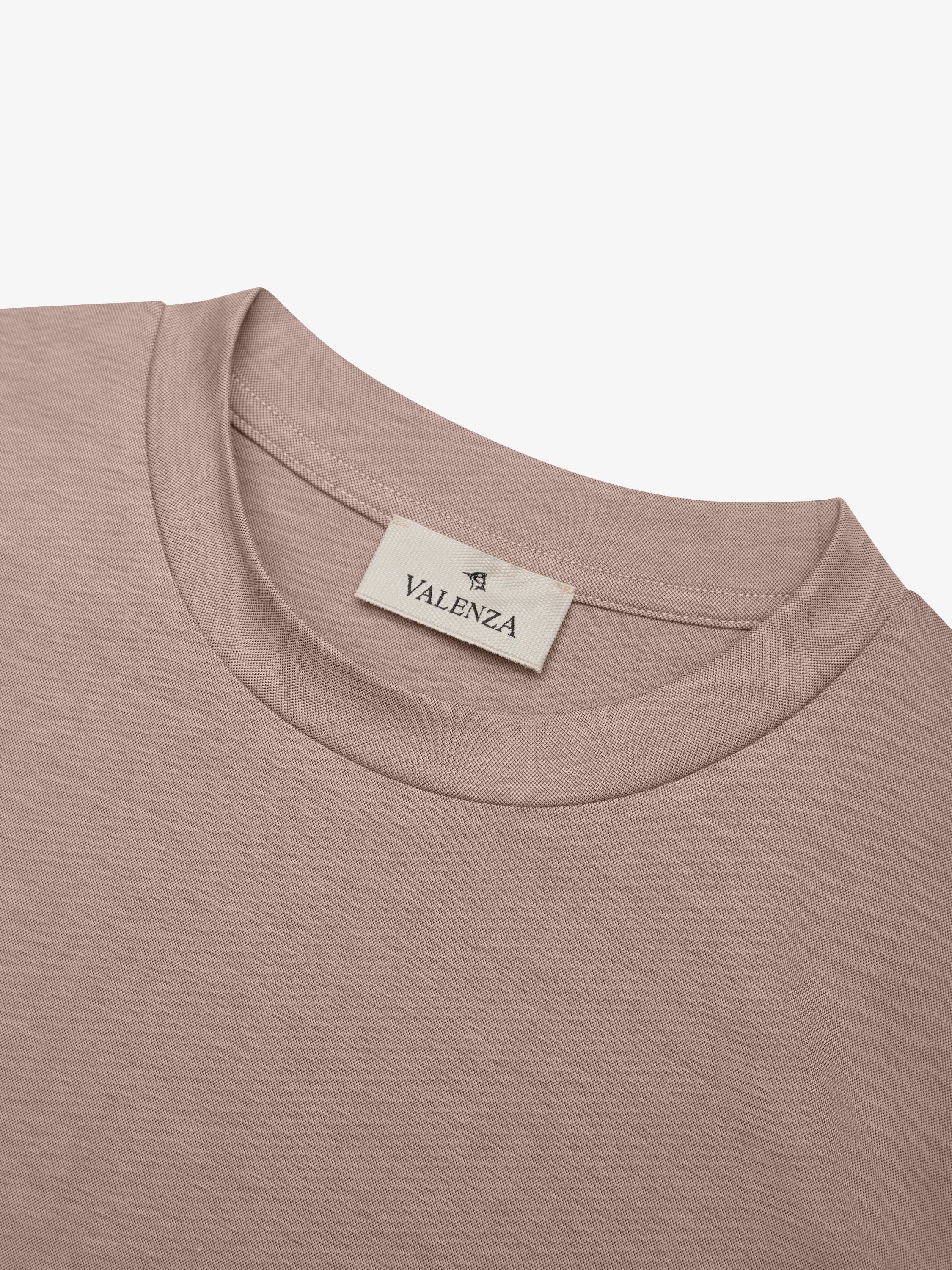 Single Jersey Supima T-Shirt | Light Taupe Melange