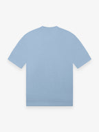 Single Jersey Supima Cuffed T-Shirt | Light Blue Melange