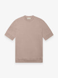 Single Jersey Supima Cuffed T-Shirt | Light Taupe Melange