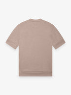 Single Jersey Supima Cuffed T-Shirt | Light Taupe Melange
