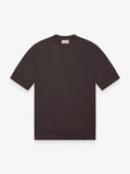 Single Jersey Supima Cuffed T-Shirt | Dark Brown
