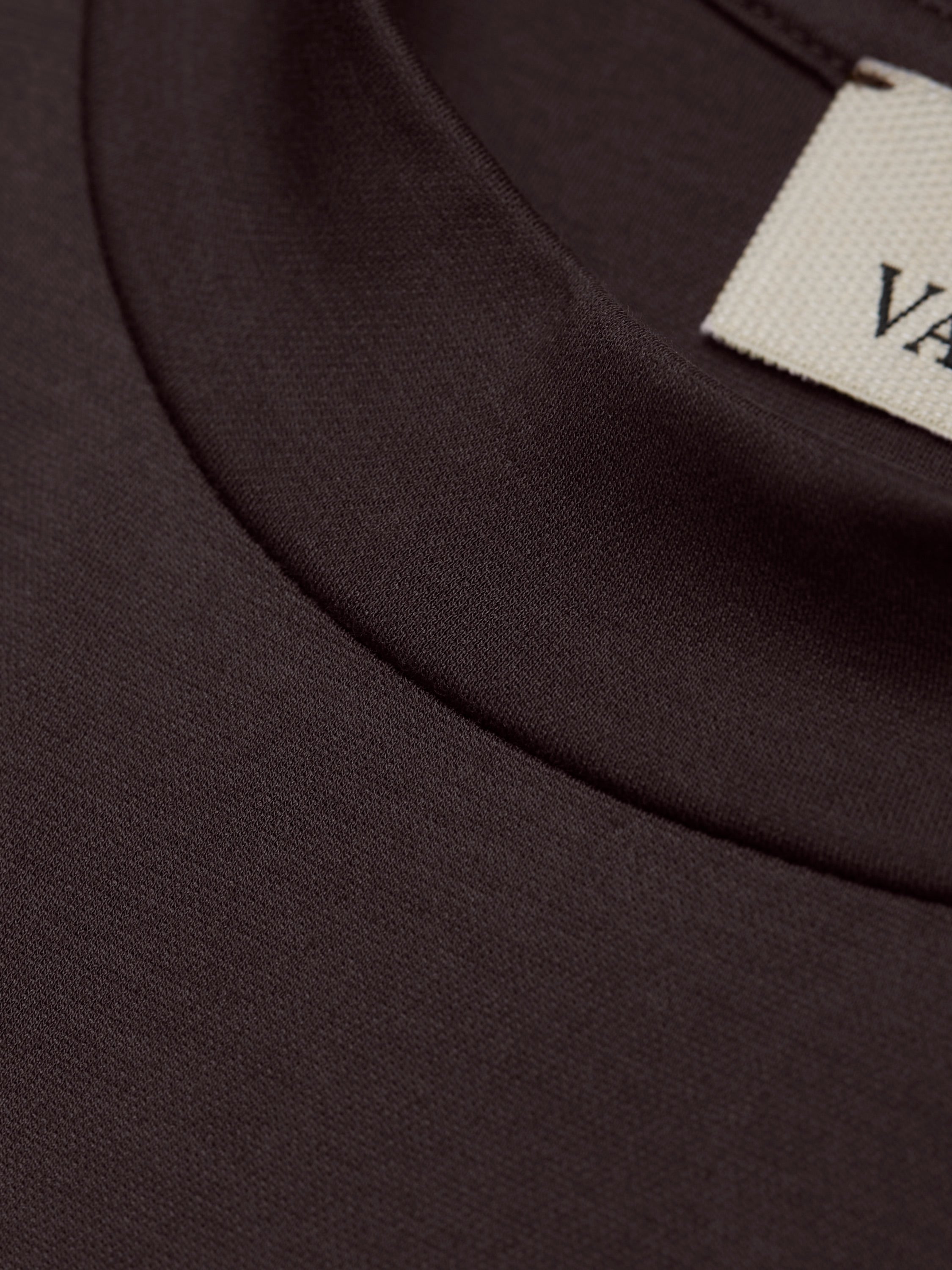 Single Jersey Supima Cuffed T-Shirt | Dark Brown