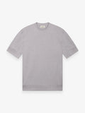 Single Jersey Supima Cuffed T-Shirt | Light Grey Melange