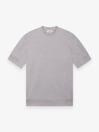 Single Jersey Supima Cuffed T-Shirt | Light Grey Melange