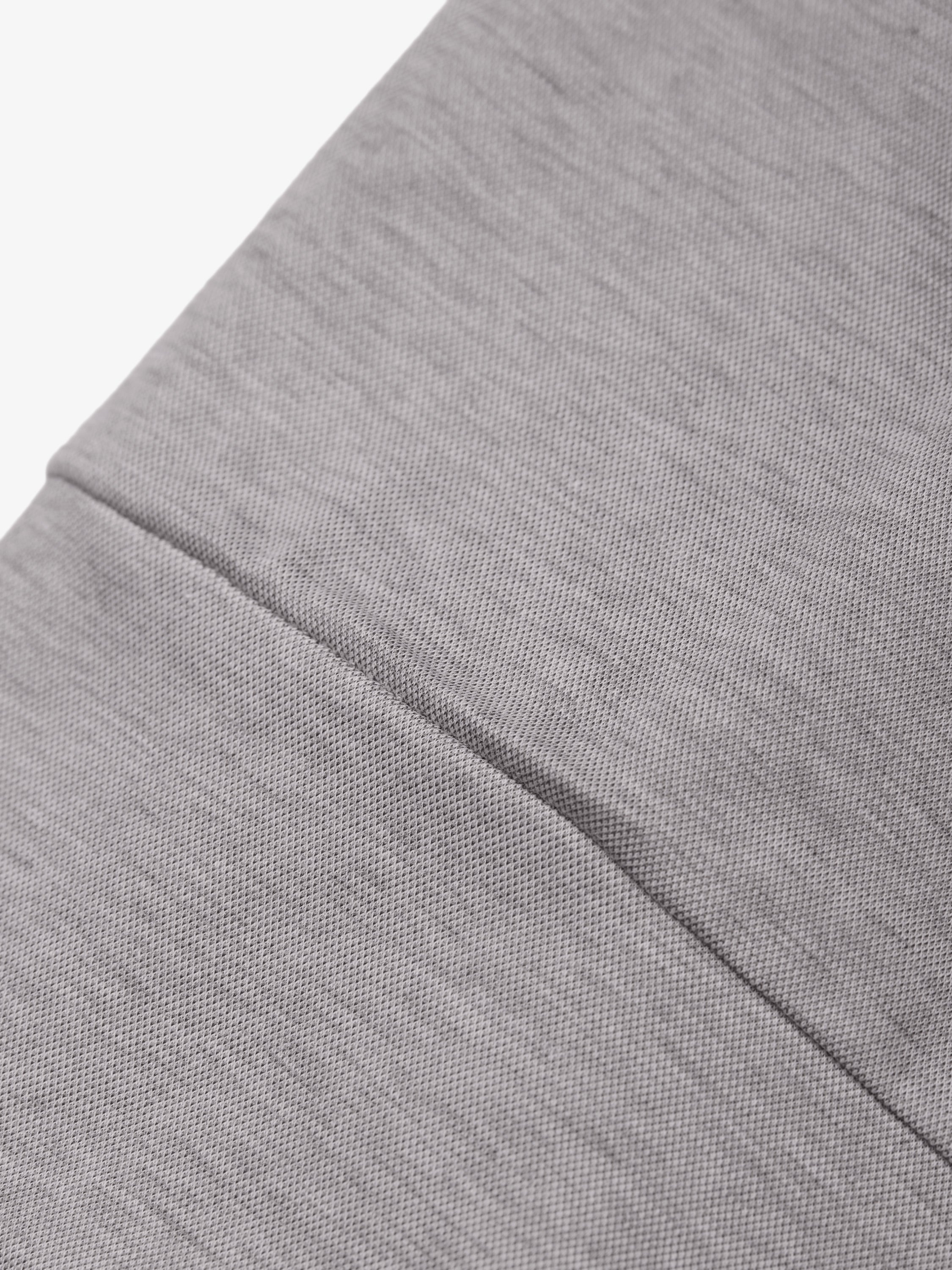 Single Jersey Supima Cuffed T-Shirt | Light Grey Melange