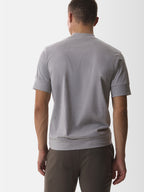 Single Jersey Supima Cuffed T-Shirt | Light Grey Melange