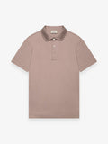 Single Jersey Supima Polo Schiller S/S | Light Taupe Melange