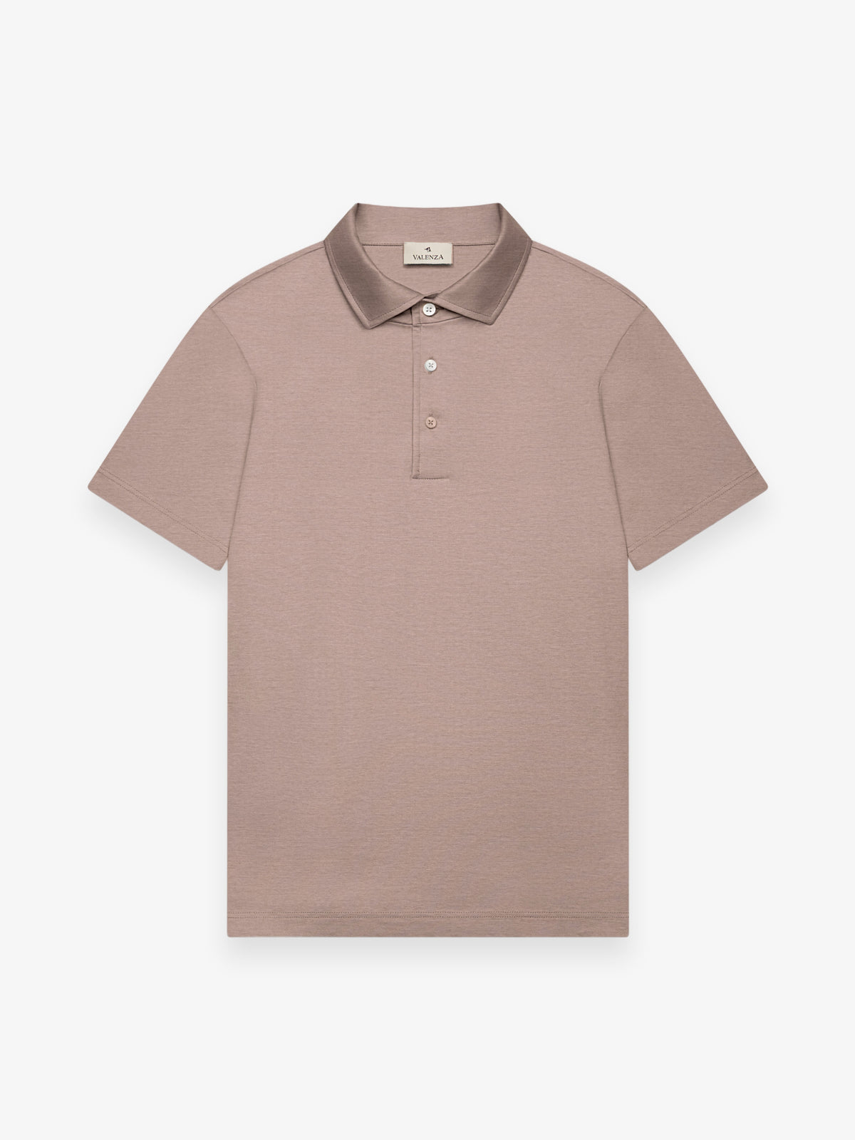 Single Jersey Supima Polo Schiller S/S | Light Taupe Melange