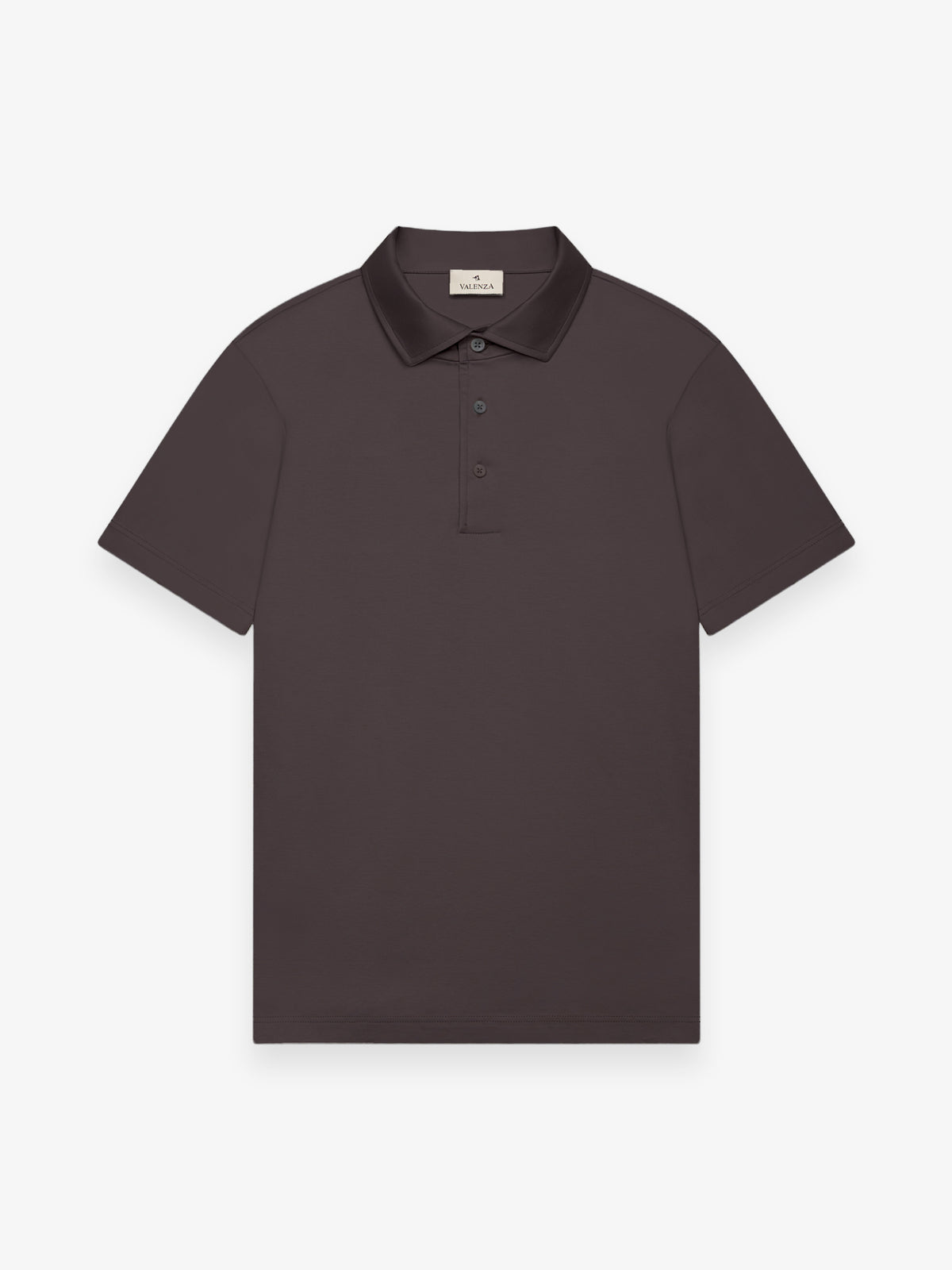 Single Jersey Supima Polo Schiller S/S | Dark Brown