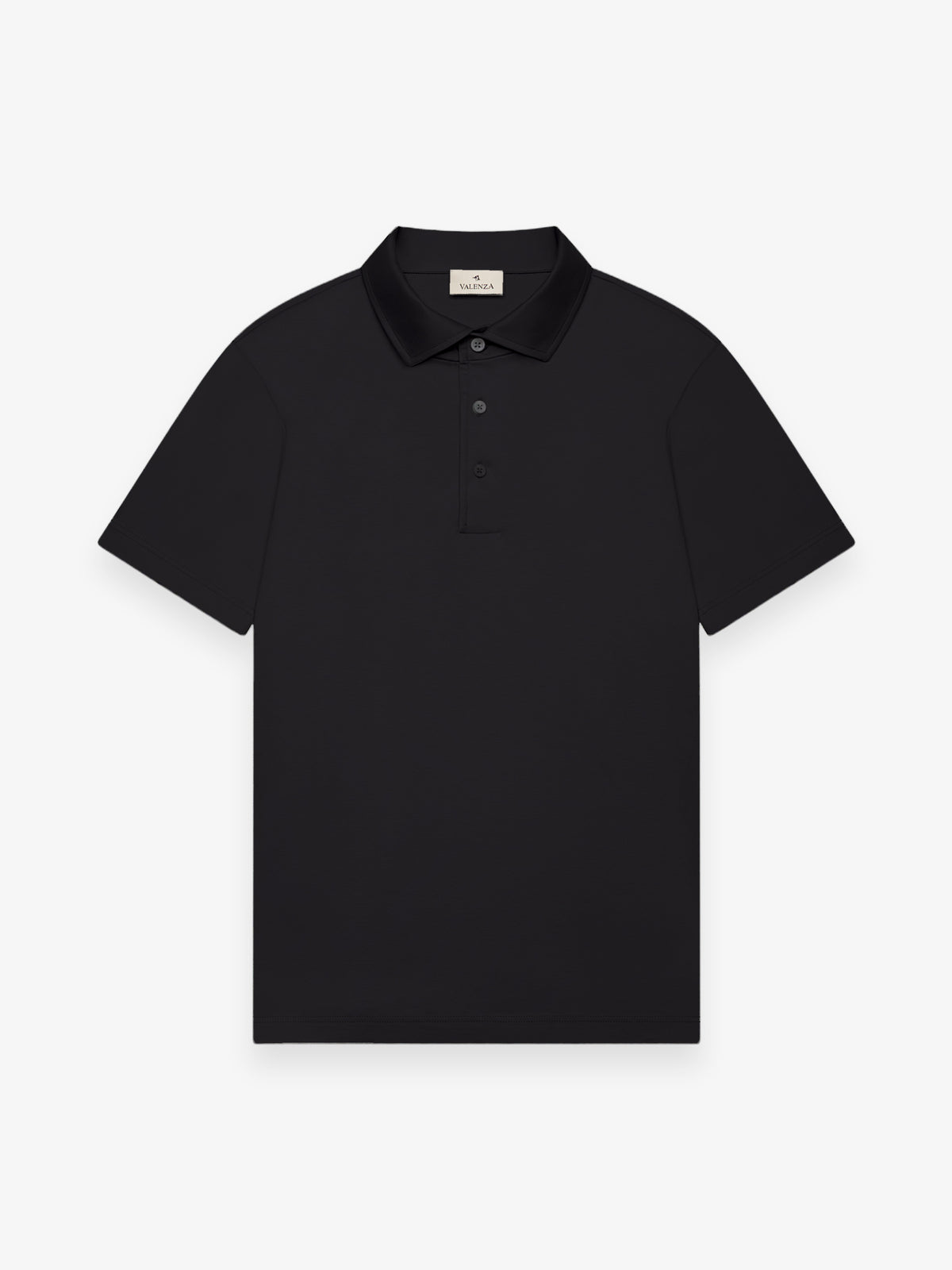 Single Jersey Supima Polo Schiller S/S | Black